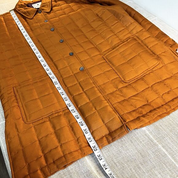 Arleen Bowman Chin Chin Silk Quilted Jacket Rust Orange Purple Women’s M Vintage - Picture 9 of 11
